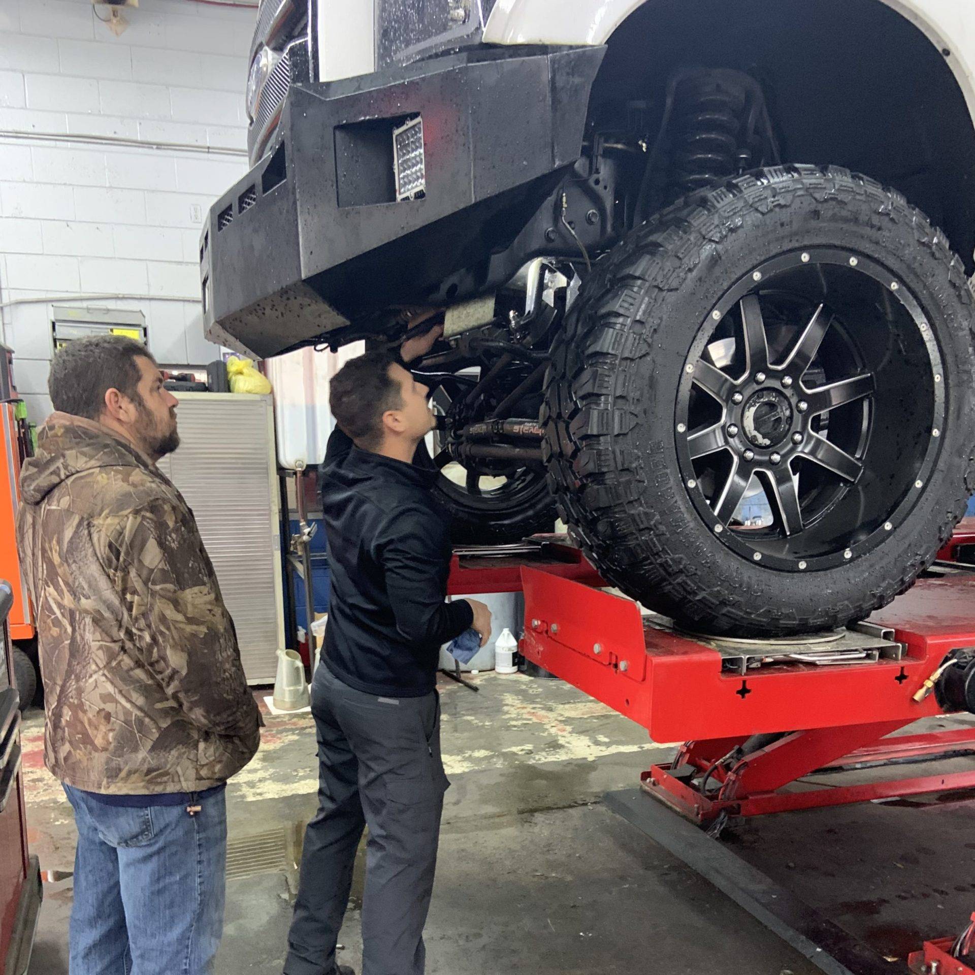 Mechanic Working on Truck | D&R Car Care